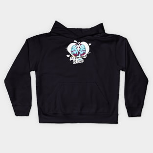 Parrots in Love Kids Hoodie